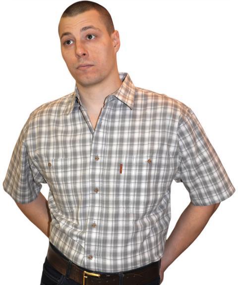 Рубашка мужская Сухов.А Цвет  030 ткань  32 Хлопок 100%
