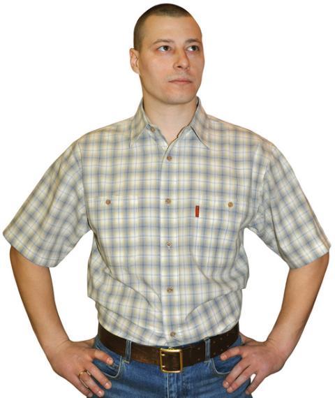 Рубашка мужская Сухов.А Цвет  019 ткань  32 Хлопок 100%