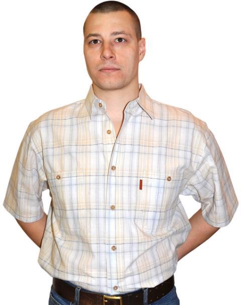 Рубашка мужская Сухов.А Цвет  006 ткань  32 Хлопок 100%