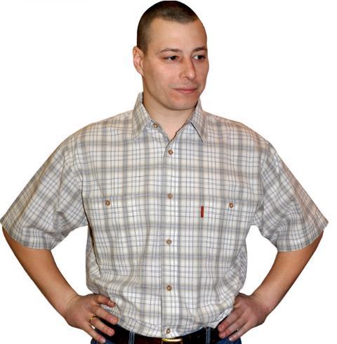 Рубашка мужская Сухов.А Цвет  008 ткань  32 Хлопок 100%