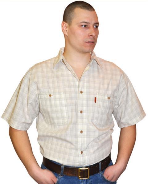 Рубашка мужская Сухов.А Цвет  039 ткань  32 Хлопок 100%